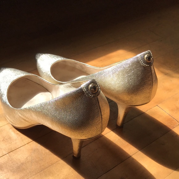 Michael Kors Gold Heels - Picture 3 of 5